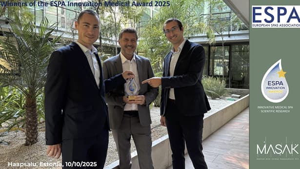 Vainqueur de l'European Spas Innovation Awards 2026 - Congrès de l'ESPA, Estonie